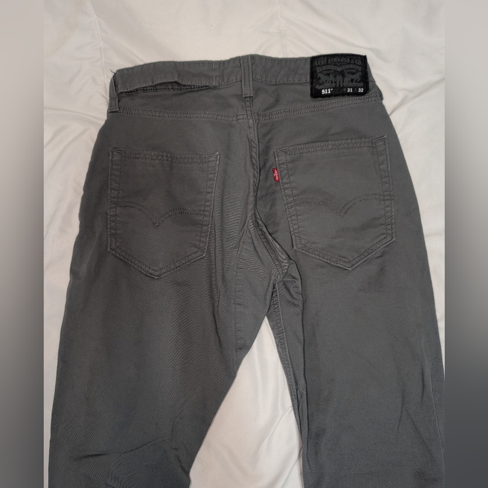 Levi's 511 Gray Denim Men's Jeans - Picture 4 of 6
